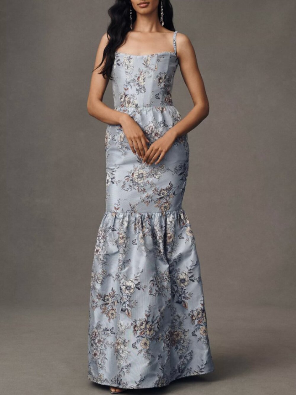 V. Chapman Cherie Brocade Corset Dress | Size 0